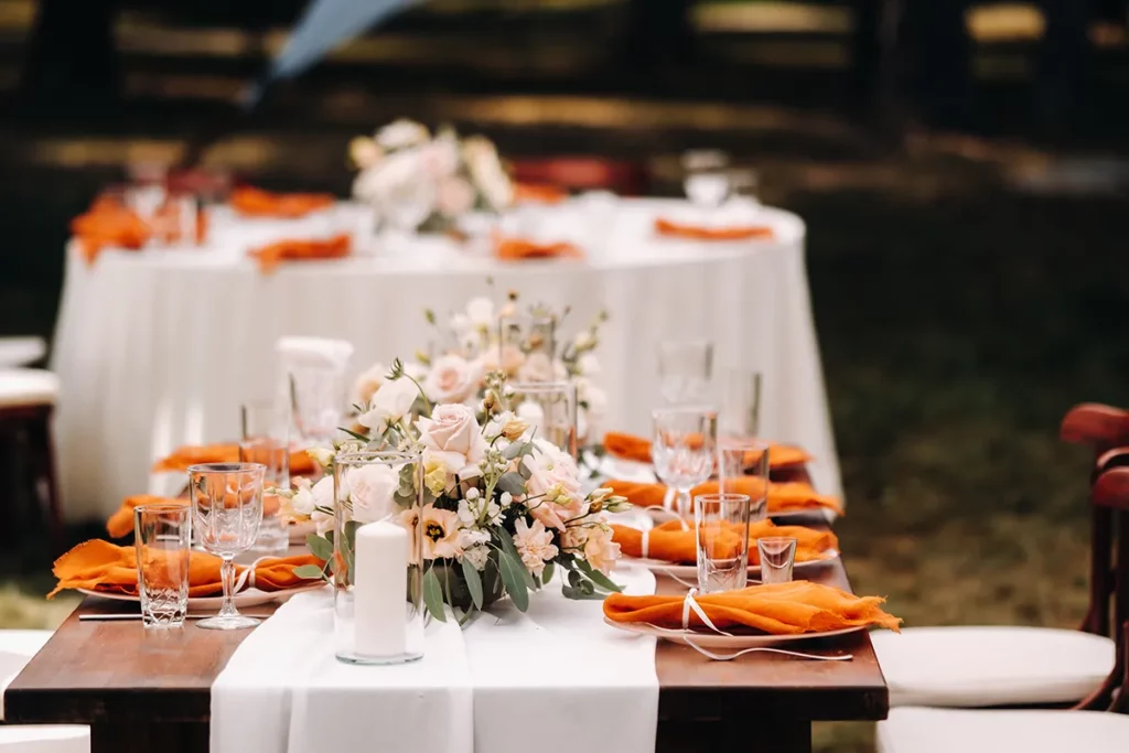 décoration de table mariage fleurs