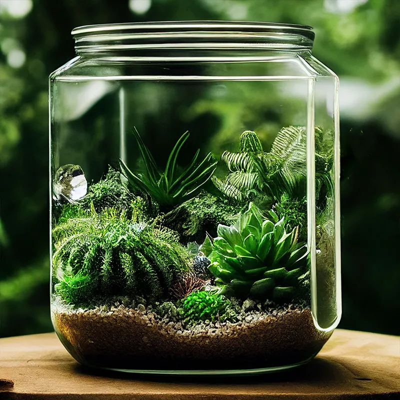 Offrir un terrariums plantés